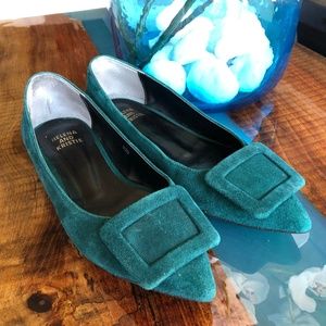 Helena And Kristie flat shoes-size 6, Green